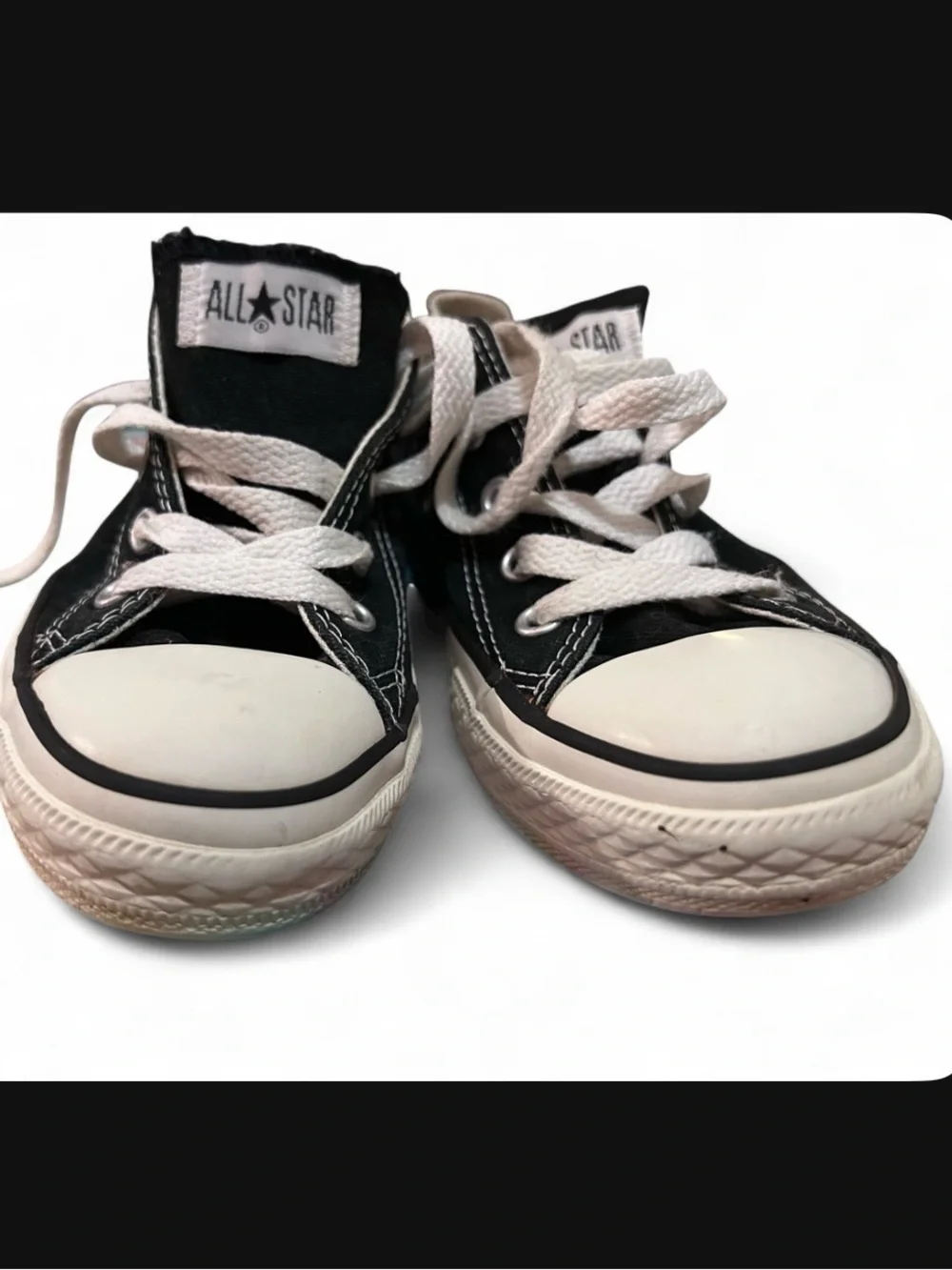 Converse Chuck Taylor All Star Black Low Top Sneakers Kids Size 13